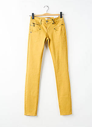 Jeans skinny stretch taille basse jaune FREEMAN T.PORTER femme