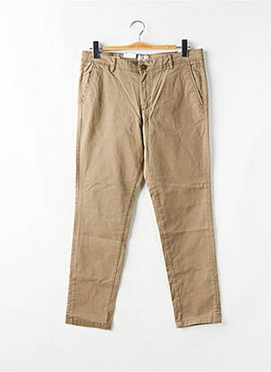 Pantalon chino tissage popeline taille normale marron JACK & JONES homme