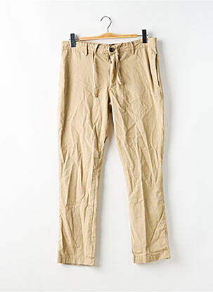 Pantalon chino tissage popeline taille normale beige LE FABULEUX MARCEL DE BRUXELLES homme