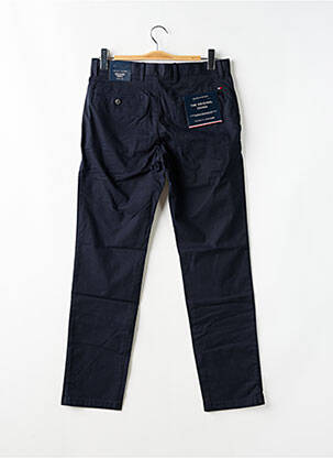 Pantalon chino tissage popeline taille haute bleu TOMMY HILFIGER homme