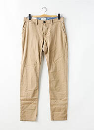 Pantalon chino tissage chiné taille normale beige TOM TAILOR homme