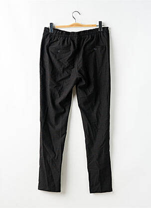 Pantalon chino fermeture zippée sous rabat boutonné taille normale marron TOURIST LEMC femme