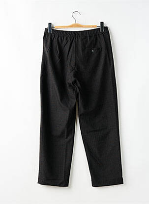 Pantalon chino fermeture zippée sous rabat boutonné taille normale marron TOURIST LEMC femme