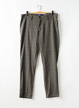 Pantalon chino tissage chiné taille normale gris BRUCE & BUTLER  homme
