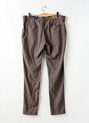 Pantalon chino tissage chiné taille normale marron BRUCE & BUTLER  homme