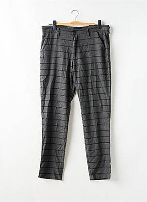 Pantalon chino tissage chiné taille normale gris BRUCE & BUTLER  homme
