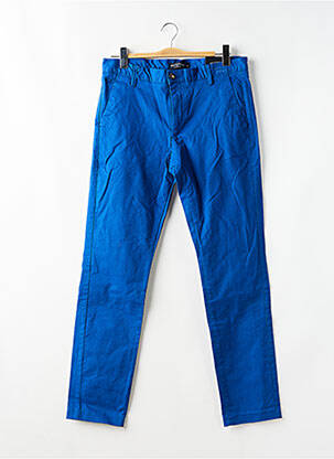 Pantalon chino tissage popeline taille normale bleu BRUCE & BUTLER  homme