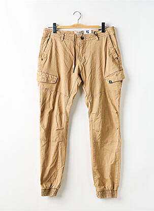 Pantalon cargo resserrée sur le bas taille normale beige GARCIA homme