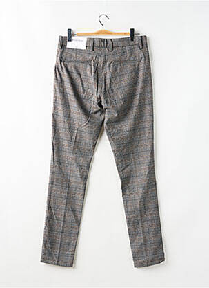 Pantalon chino tissage chiné taille normale gris PRIVATE BLUE homme