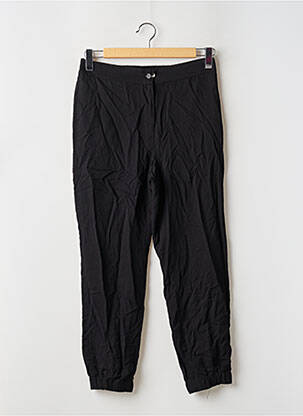 Pantalon 7/8 taille élastique taille normale noir YUGEN femme