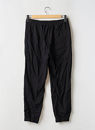 Pantalon 7/8 tissage popeline taille normale noir YUGEN femme