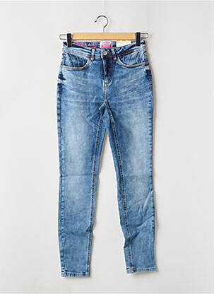 Jeans coupe slim stretch taille haute bleu STREET ONE femme