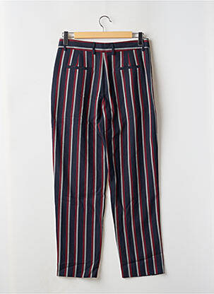 Pantalon chino fermeture zippée sous rabat boutonné taille haute bleu PEPE JEANS femme