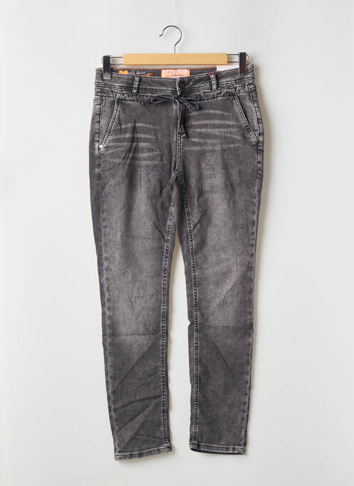 Jeans coupe slim gris STREET ONE pour femme