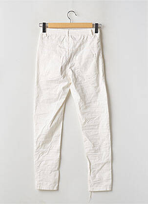 Pantalon slim taille haute taille haute blanc CULT COUPLE femme