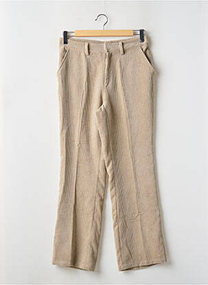 Pantalon droit taille à pinces taille normale beige JDY femme