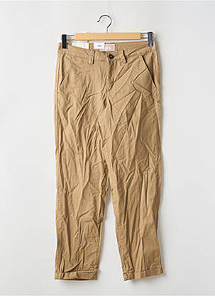 Pantalon chino tissage popeline taille normale beige JJXX femme