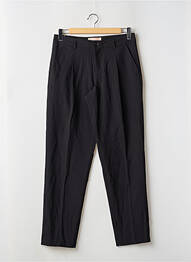 Pantalon droit coupe carotte taille haute noir JJXX femme