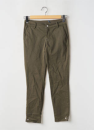 Pantalon chino tissage popeline taille normale vert LIU JO femme