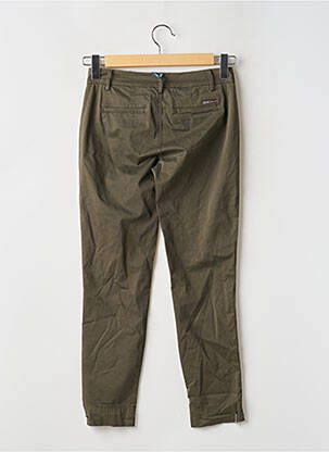 Pantalon chino tissage popeline taille normale vert LIU JO femme