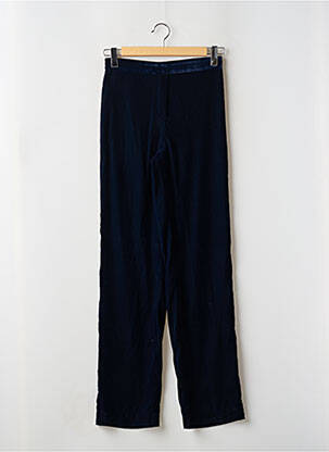 Pantalon droit taille haute taille haute bleu MANGO femme