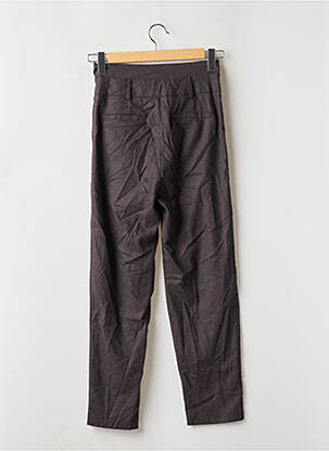 Pantalon droit stretch taille haute gris MORGAN femme