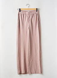 Pantalon large coupe fluide taille haute beige OBJECT femme