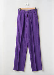 Pantalon droit violet JJXX pour femme seconde vue