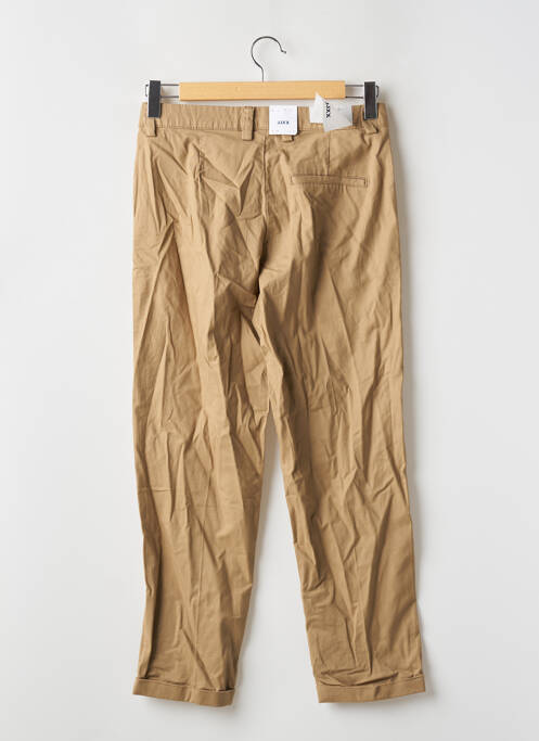 Pantalon chino tissage popeline taille normale beige JJXX femme