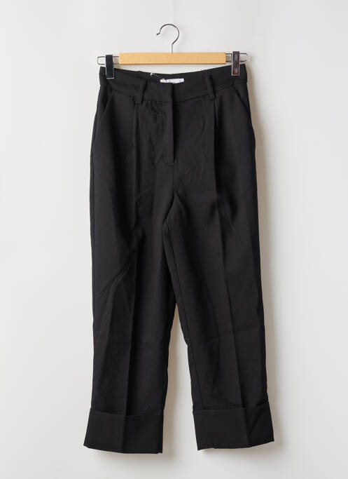 Pantalon droit stretch taille haute noir MANGO femme