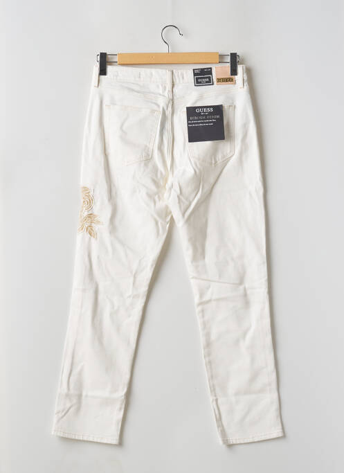 Jeans coupe droite blanc GUESS pour femme