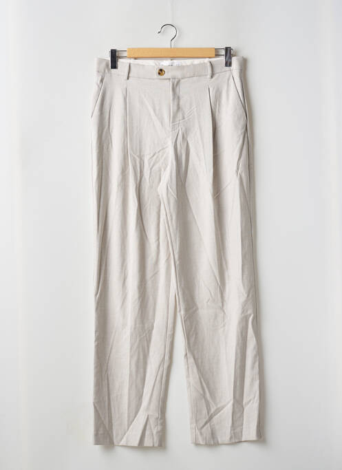 Pantalon droit beige MNG pour femme