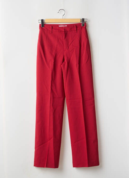 Pantalon droit rouge MNG pour femme