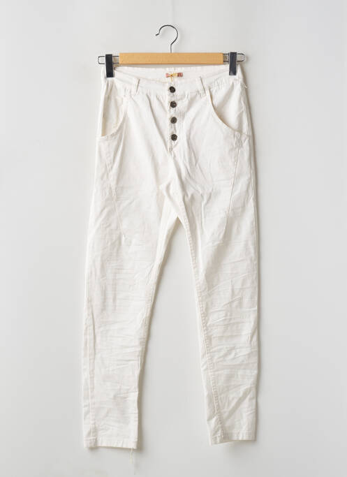Pantalon slim blanc CULT COUPLE pour femme