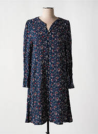 Robe mi-longue imprimé fleurs manches longues bleu ÉTYMOLOGIE femme