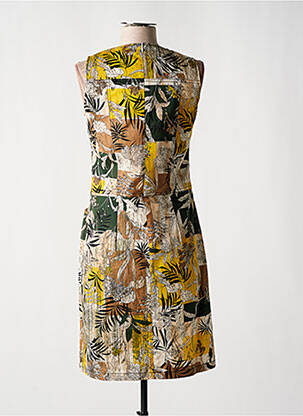 Robe mi-longue sans manche sans manche marron MERI & ESCA femme