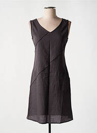 Robe courte sans manche sans manche gris COLINE femme