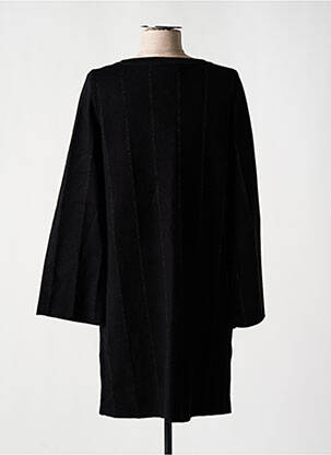 Robe pull stretch manches longues noir WNT COLLECTION femme