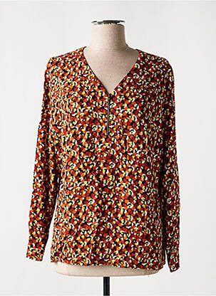 Chemise manches longues manches longues orange GUY DUBOUIS homme