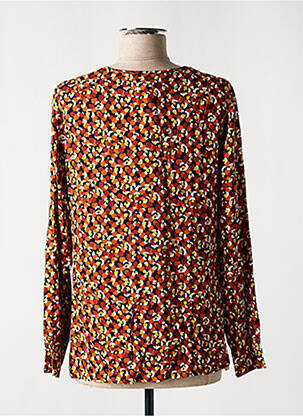 Chemise manches longues manches longues orange GUY DUBOUIS homme
