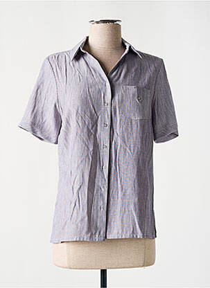 Chemisier manches courtes manches courtes gris GUY DUBOUIS femme