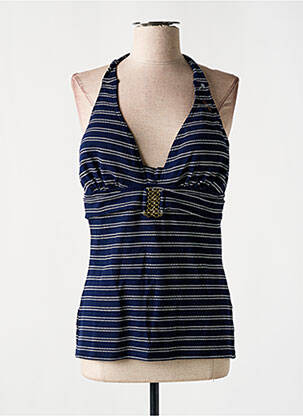 Top de bain stretch bleu CÔTÉ PLAGE BY CBK femme