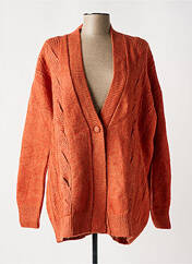 Gilet manches longues orange ESPRIT DE LA MER pour femme seconde vue