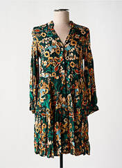 Robe courte vert COULEURS DU TEMPS pour femme seconde vue