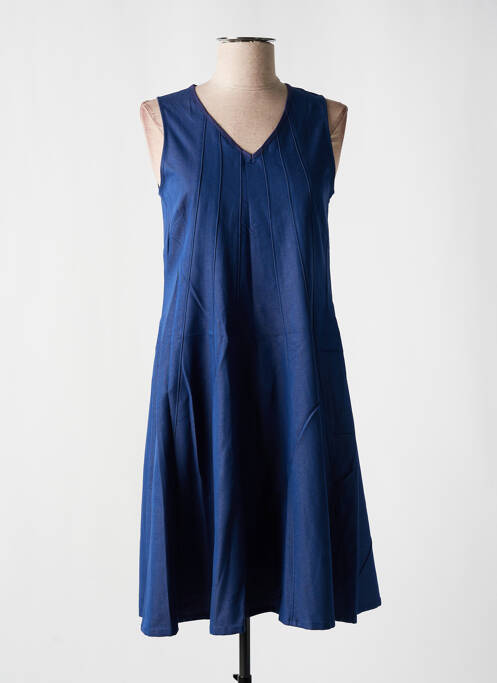 Robe mi-longue bleu GUY DUBOUIS pour femme