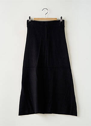 Jupe mi-longue coupe évasée noir WNT COLLECTION femme