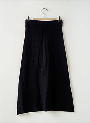 Jupe mi-longue coupe évasée noir WNT COLLECTION femme