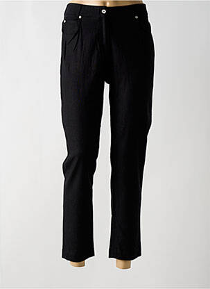 Pantalon slim taille élastique noir GUY DUBOUIS femme