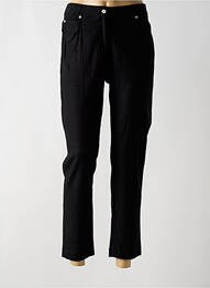 Pantalon slim taille élastique noir GUY DUBOUIS femme