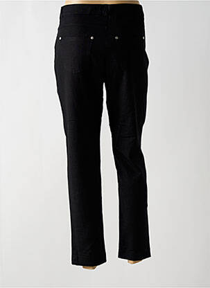 Pantalon slim taille élastique noir GUY DUBOUIS femme